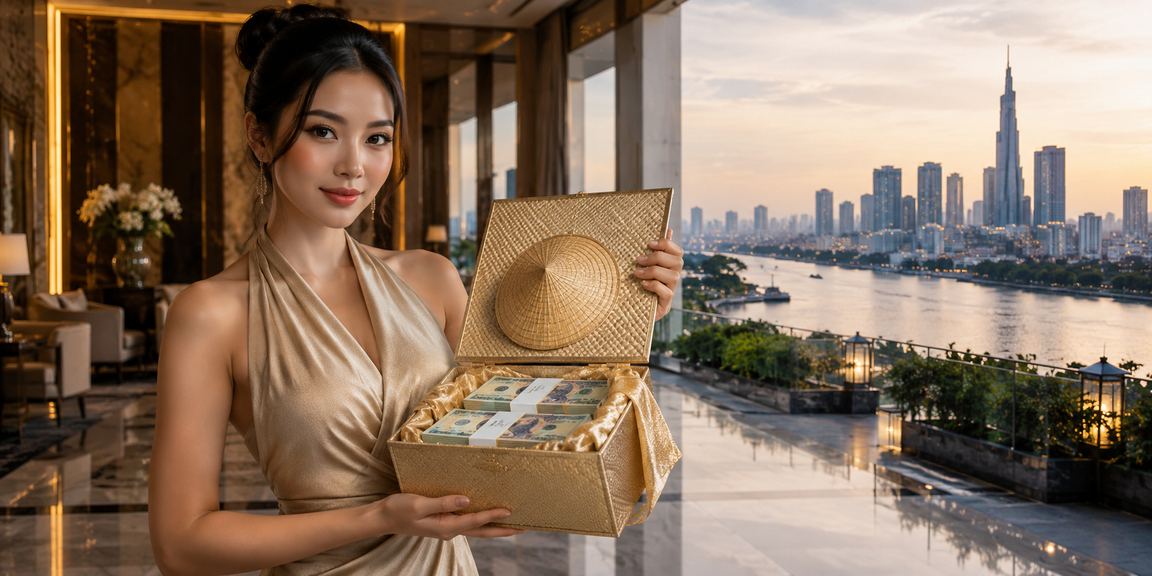 Người đặt cược thể thao tại TP. Hồ Chí Minh với nón lá truyền thống
